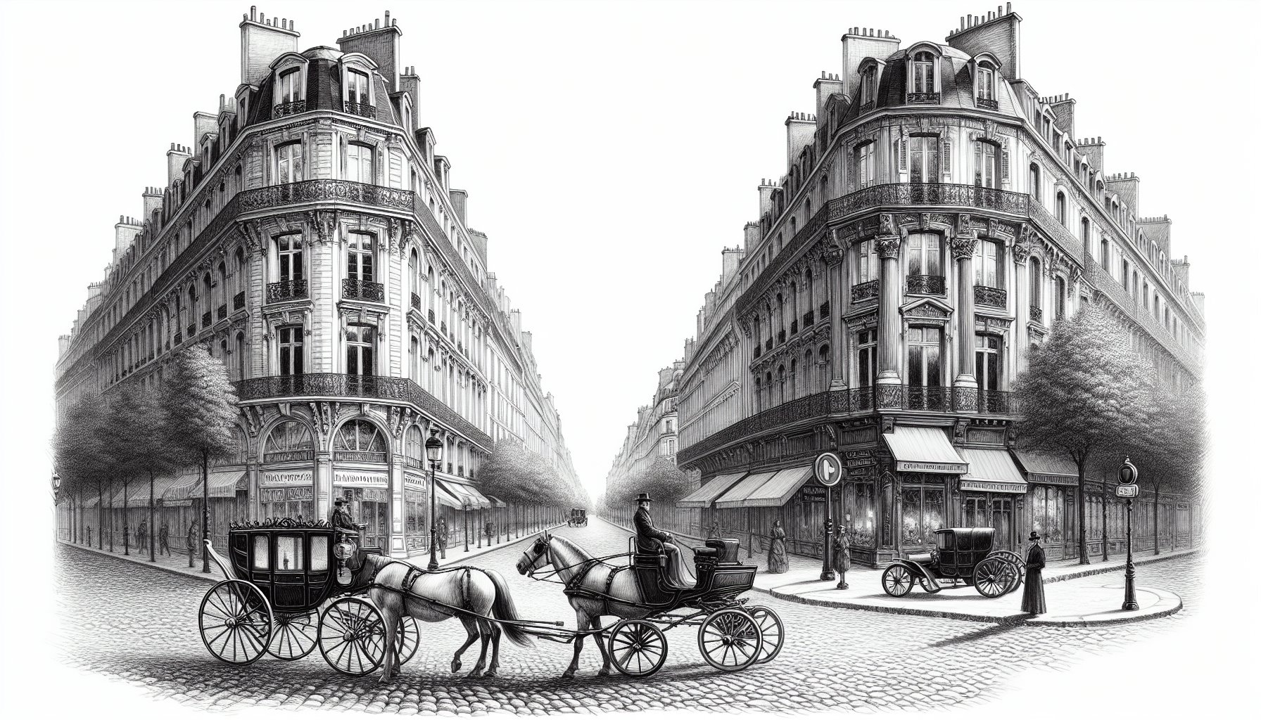 19世紀パリ：馬車から自動車へ、変革期のヨーロッパ
