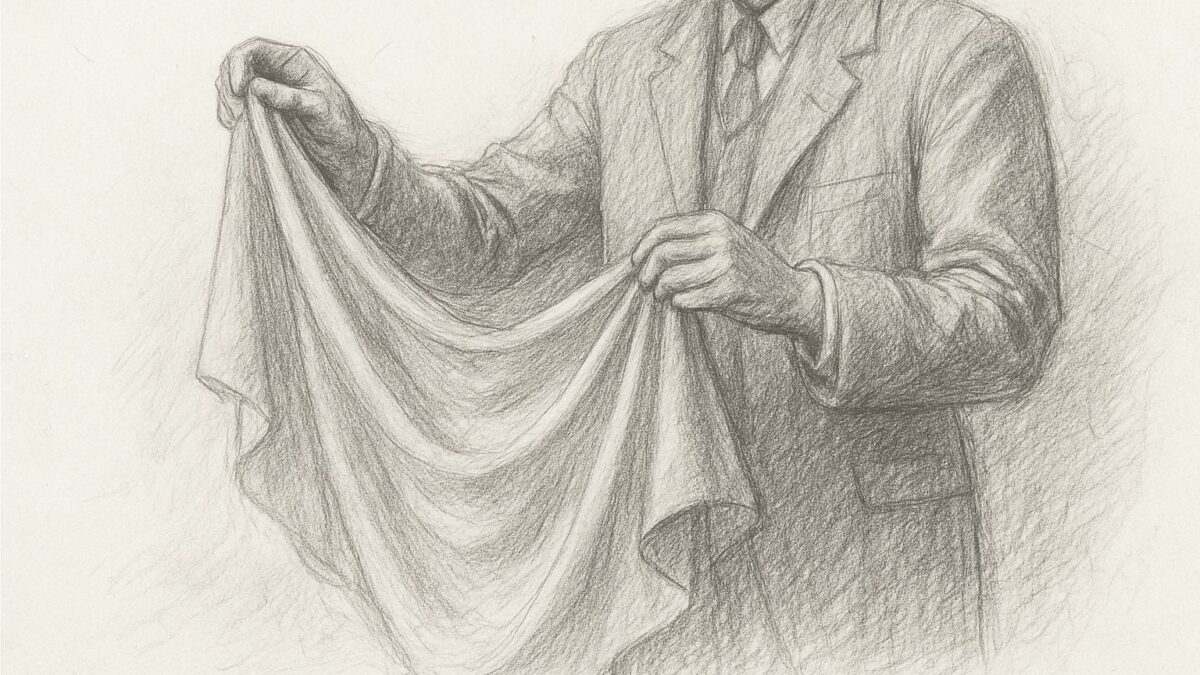 衣服が身体に従うのか、身体から独立した彫刻でありうるかという根源的問いを直観させる