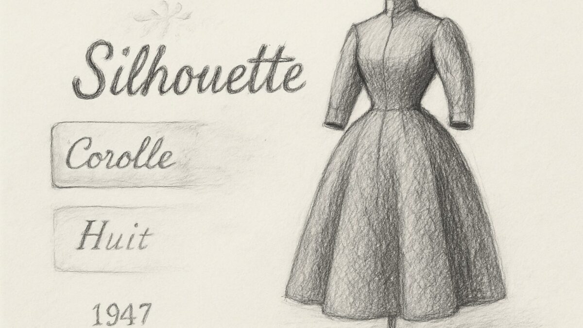 作り手がつけた二つの正式名『Corolle』『Huit』が消え、観客の一言『New Look』が残ったという名付けのねじれを理解させる