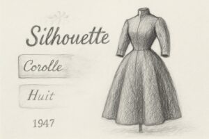 作り手がつけた二つの正式名『Corolle』『Huit』が消え、観客の一言『New Look』が残ったという名付けのねじれを理解させる