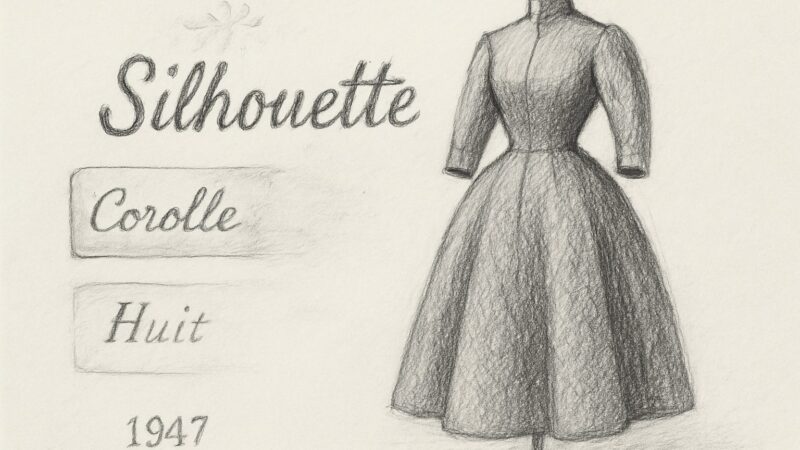 作り手がつけた二つの正式名『Corolle』『Huit』が消え、観客の一言『New Look』が残ったという名付けのねじれを理解させる