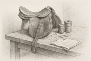 Hermèsが絹の店ではなく馬具工房として生まれ、道具の周辺から服や絹へと事業が広がった出自を理解させる