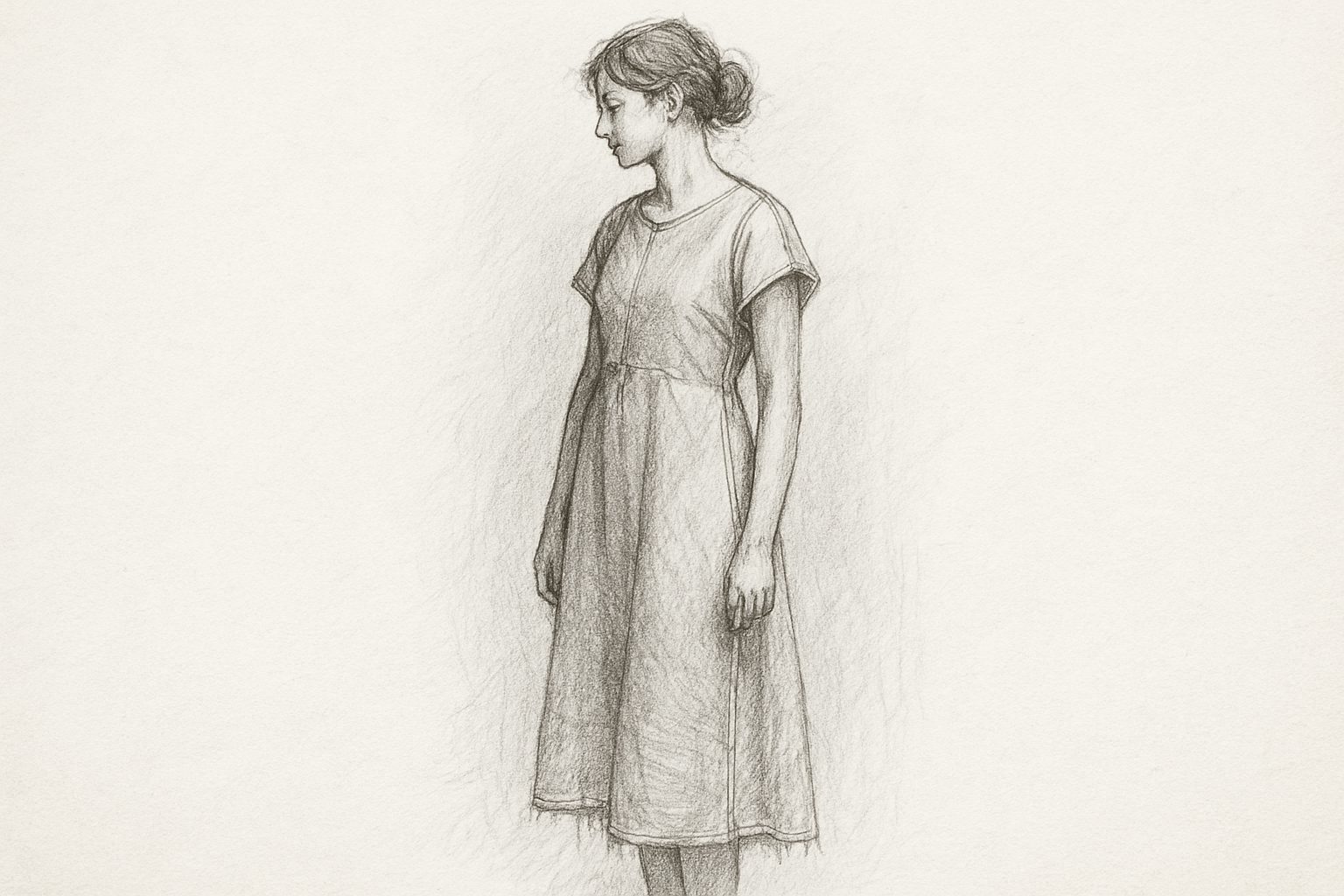 硬い構築を捨て、身体の動きに沿って柔らかく落ちる服という態度が確立したことを理解させる