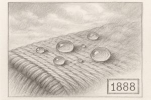 織る前の糸を防水するという発想の逆転が、防水と通気を一枚に同居させたことを直感させる