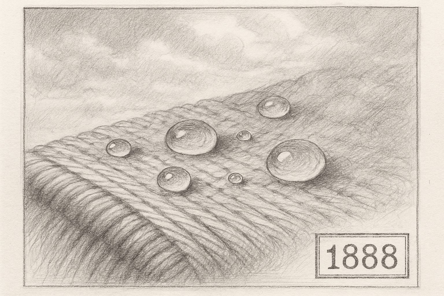 織る前の糸を防水するという発想の逆転が、防水と通気を一枚に同居させたことを直感させる