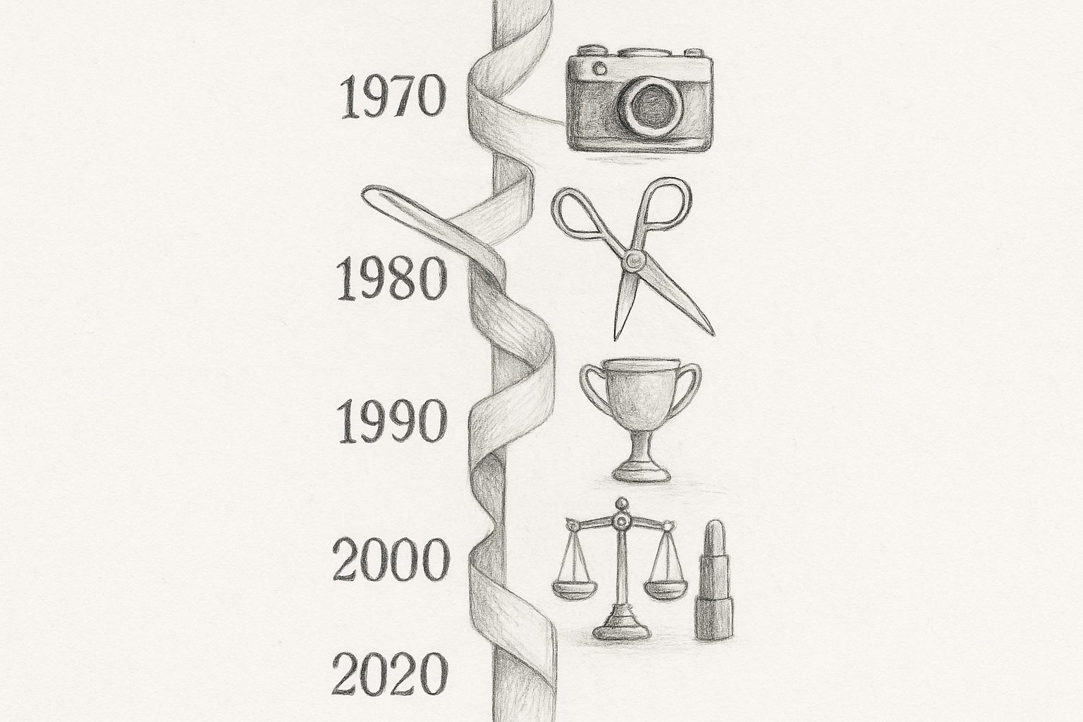 1968年の誕生から2024年の退任まで、写真と仕立て、記号の削除と権威の回収を繰り返した年譜を通史として把握させる