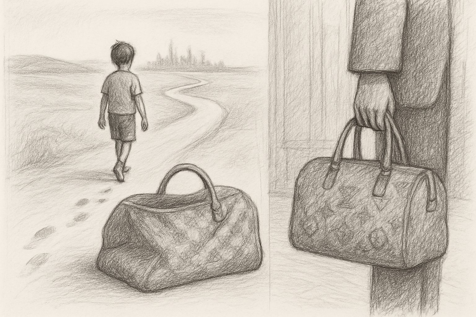 徒歩でパリを目指した少年の起源神話が、身体の移動に最後まで従う畳める道具の思想に結晶していること、同時に旅の記号が静止した地位の象徴へ変質する矛盾を理解させる