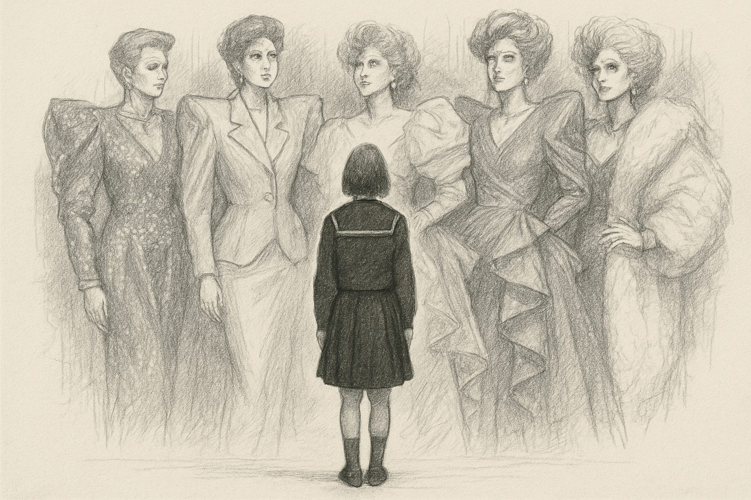 マキシマリズム全盛の1980年代に、地味な黒と茶の制服のようなプレタポルテを差し出し「女は男の目のために装う」という前提に反旗を翻したことを理解させる