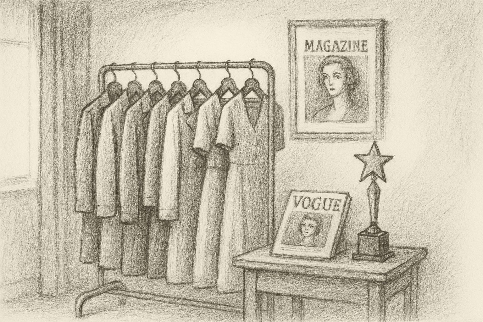 York Hotel 一室の1万ドルのコート店から始まり Vogue 表紙と Coty 賞で名声へ転化した軌跡を理解させる