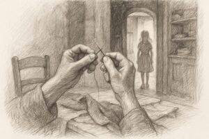 手仕事を営む母と早すぎた姉の死という、美学と喪が同時に横たわる原風景を理解させる