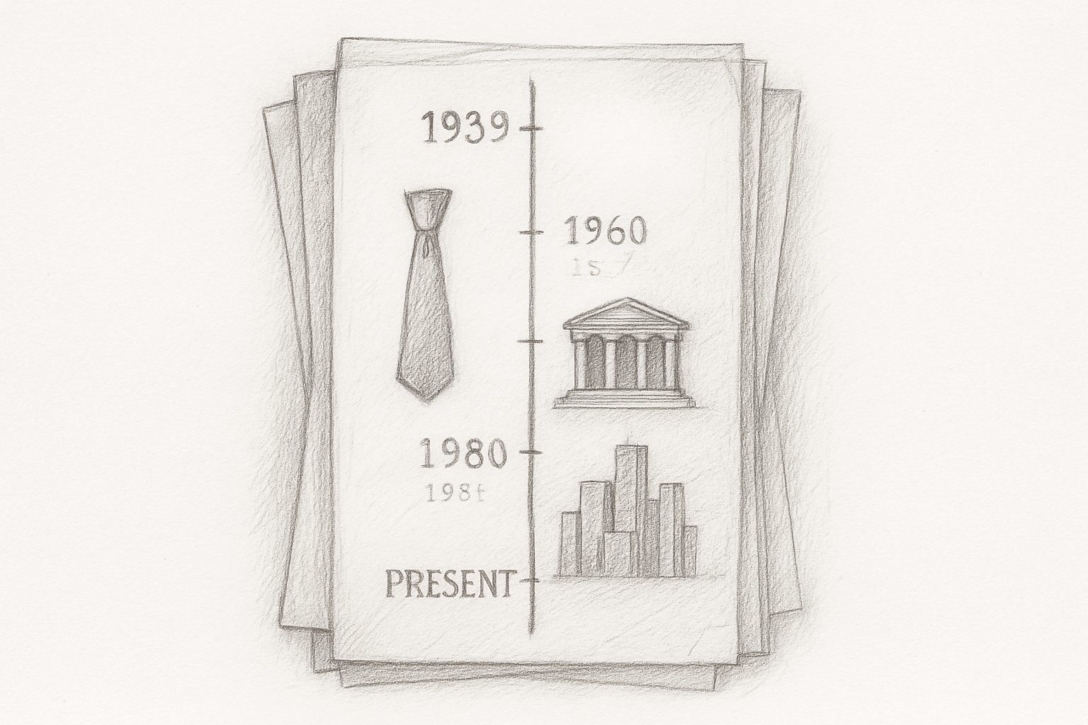 1939年の誕生から2026年の売上80億ドル超までの時系列が、記録の揺れを抱えつつ積み重なってきたことを理解させる